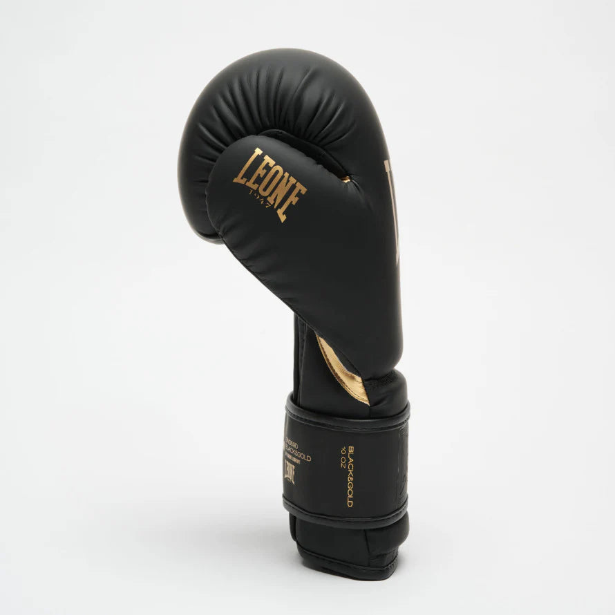 LEONE BLACK & GOLD EDITION BOXING GLOVES