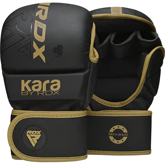 RDX F6 KARA MMA SPARRING GLOVES - 7oz - Gold