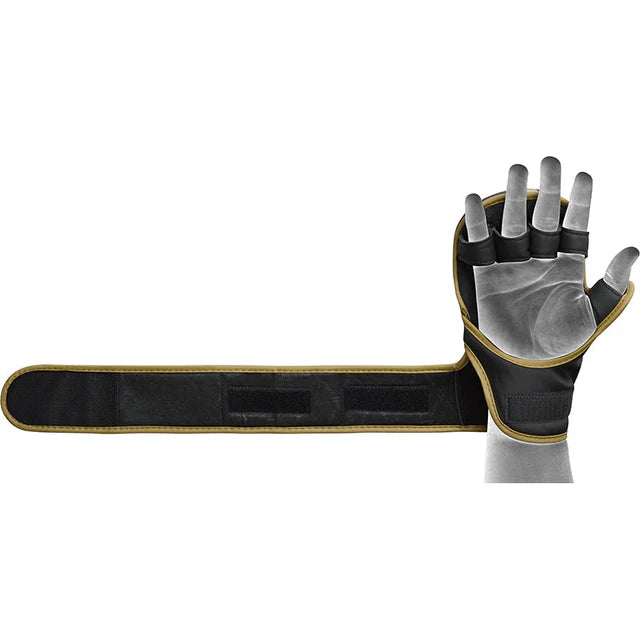 RDX F6 KARA MMA SPARRING GLOVES - 7oz - Gold