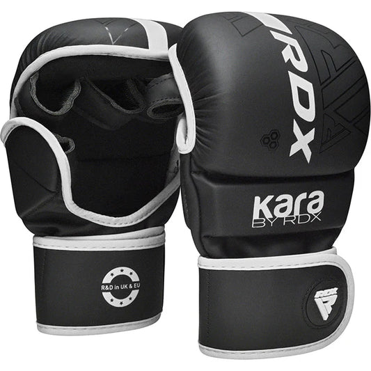 RDX F6 Kara MMA Sparring Gloves - 7oz - White