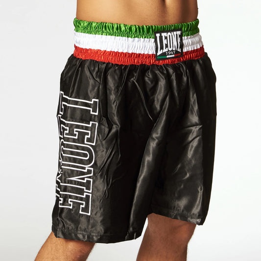 Leone Tricolore Boxing Shorts - Black