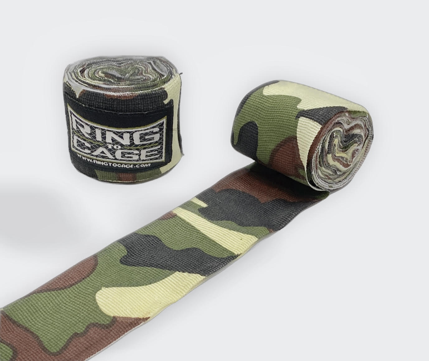 RING TO CAGE HAND WRAPS - Green Traditional Camo