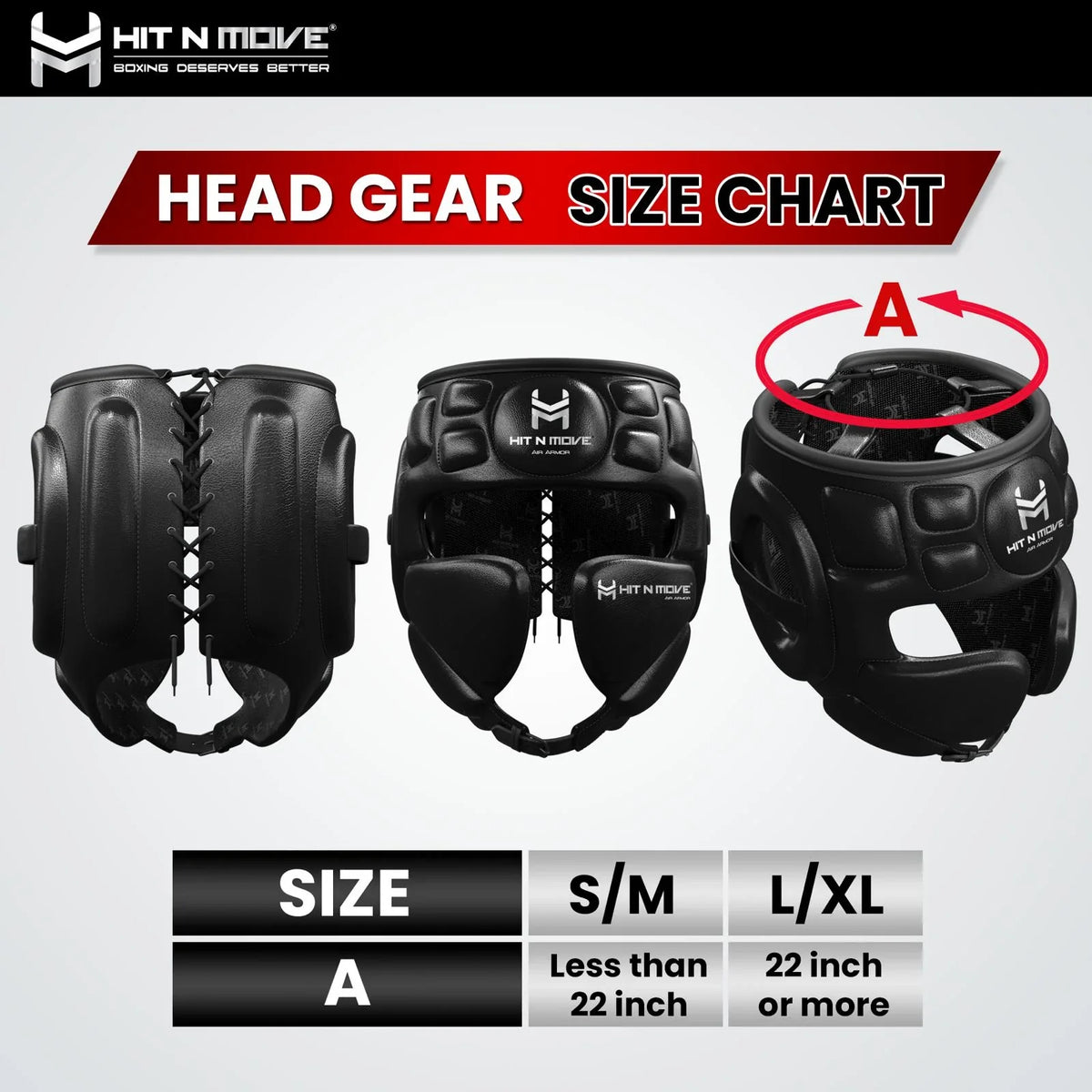 Hit N Move Air Armor Precision Headgear - Multiple Colors