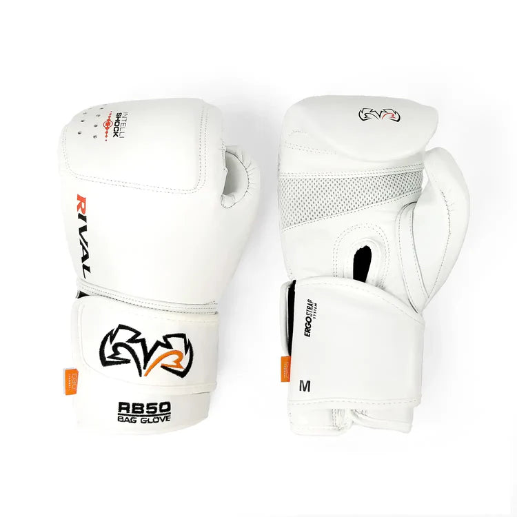 RIVAL RB50 INTELLI-SHOCK COMPACT BAG GLOVES - Black or White