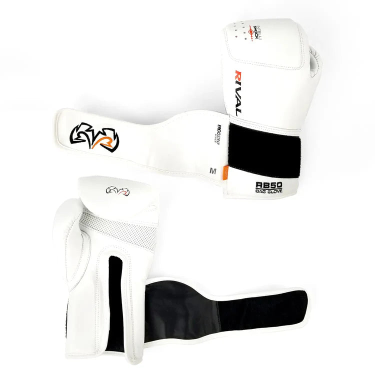 RIVAL RB50 INTELLI-SHOCK COMPACT BAG GLOVES - Black or White