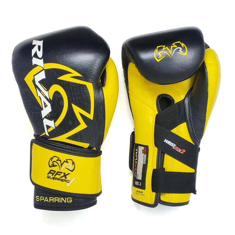 RIVAL RFX-GUERRERO-V SPARRING GLOVES - P4P EDITION - Black or Blue