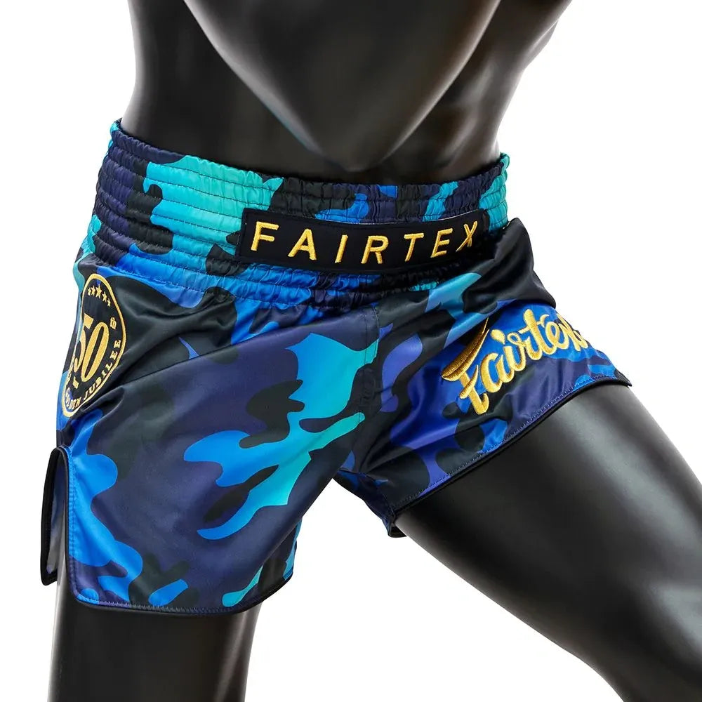 FAIRTEX SLIM CUT THAI SHORTS - GOLDEN JUBILEE