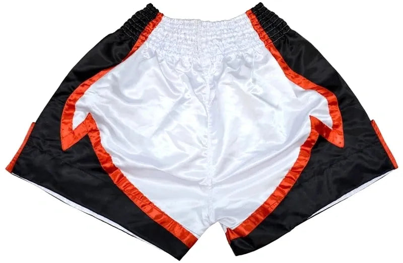 RING TO CAGE THAI SHORTS - Black/White/Red