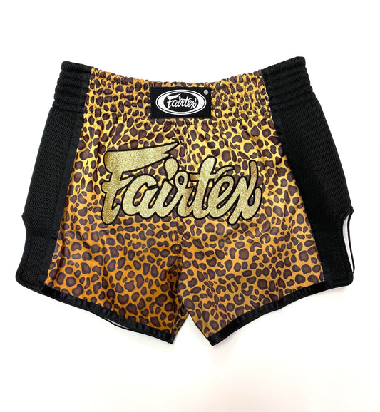 FAIRTEX SLIM CUT THAI SHORTS - LEOPARD PRINT