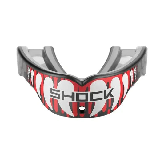 SHOCK DOCTOR GEL MAX POWER MOUTH GUARD - Red Drip Fang - Adult