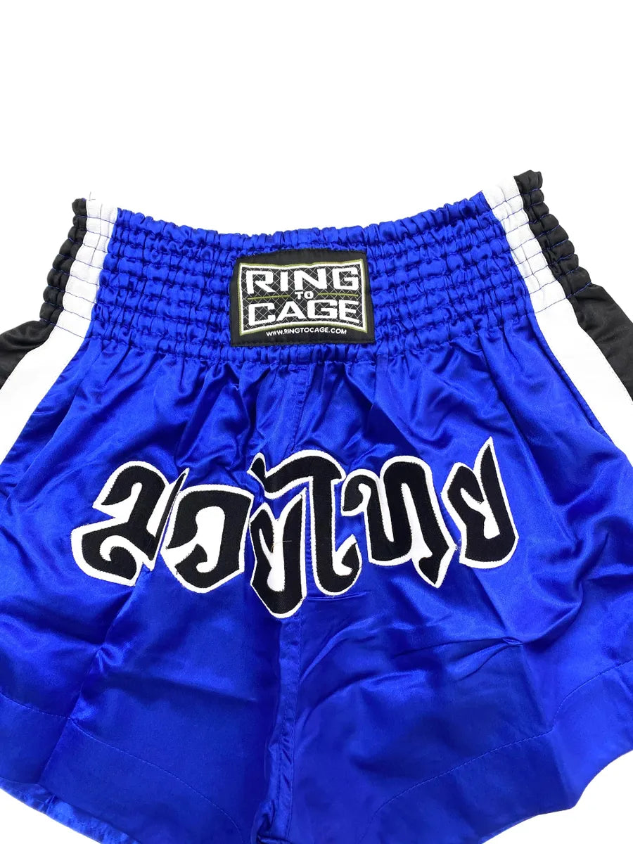 RING TO CAGE THAI SHORTS - Blue