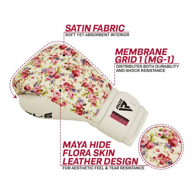 RDX FL6 FLORAL BOXING GLOVES - KIDS