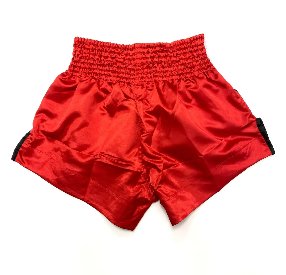 RING TO CAGE THAI SHORTS - Red w/White Stripe