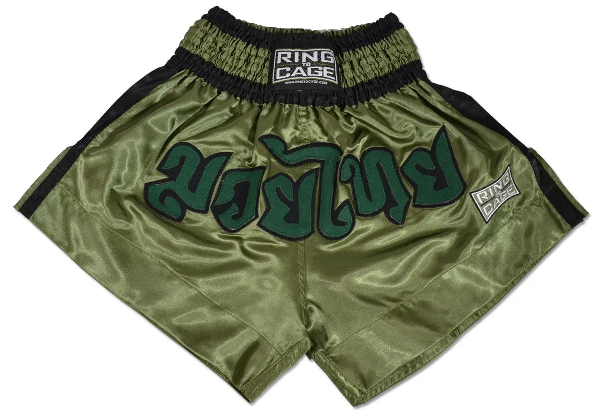 RING TO CAGE THAI SHORTS - Marine Green