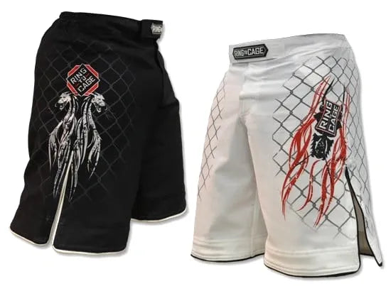 RING TO CAGE ELITE MMA SHORTS - Black or White