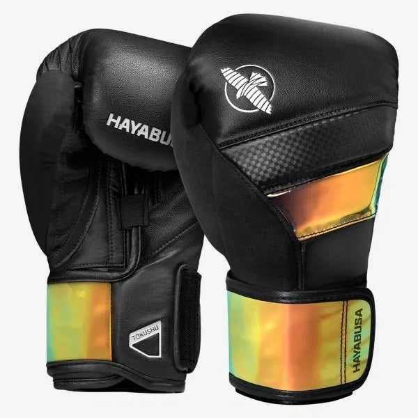 HAYABUSA T3 BOXING GLOVES - Iridescent - Black