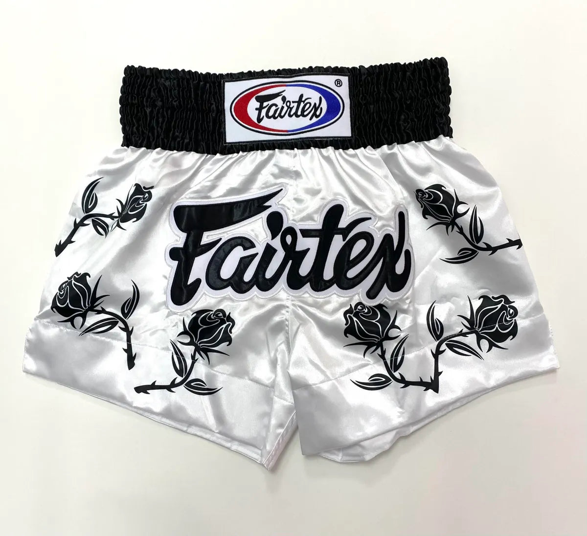 FAIRTEX TRADITIONAL THAI SHORTS - BLACK ROSES