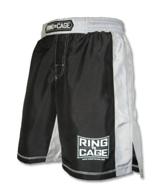 RING TO CAGE PREMIUM MMA SHORTS - Black/Gray