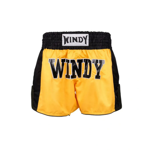 WINDY RETRO 2.0 THAI SHORTS - Yellow/Black